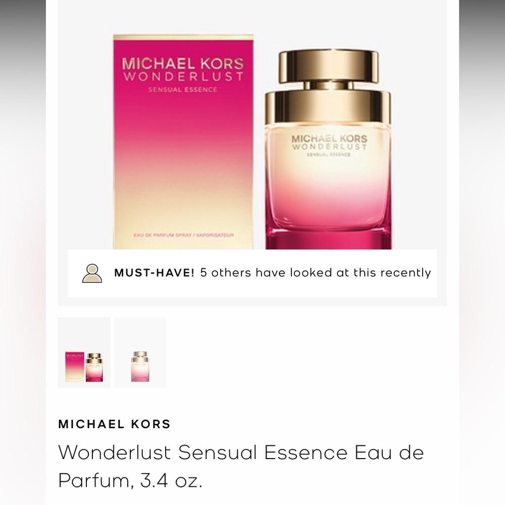 COPY - Wonderlust Sensual Essence Eau de Parfum, 3.4 oz. New - never been used